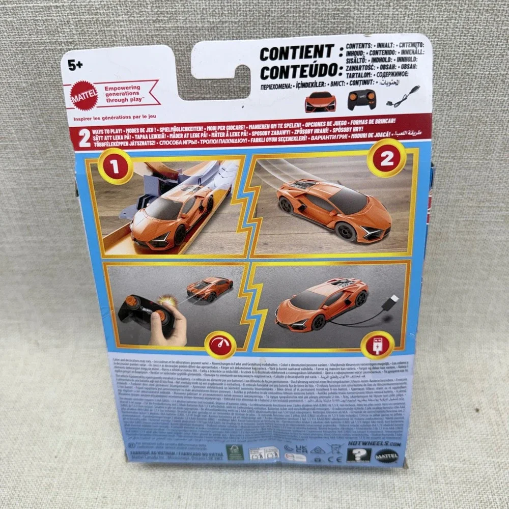 Hot Wheels RC Lamborghini Revuelto 1:64 Scale Remote Control Car Orange New